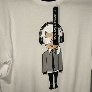 Karl Lagerfeld T Shirt White Mens L